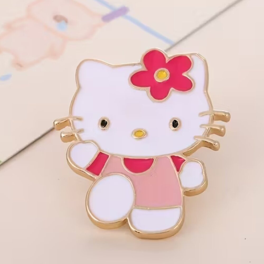 HELLO KITTY Enamel Lapel Pin Brooch (BRAND-NEW & SUPER CUTE!)